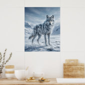 Wind Wolf Frozen Highlands Poster (Küche)