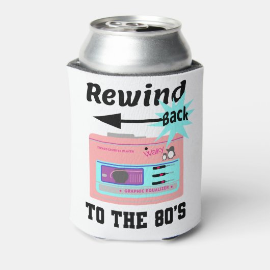 Wind zurück in die 80er Jahre Dosenkühler (Kanne Rückseite)