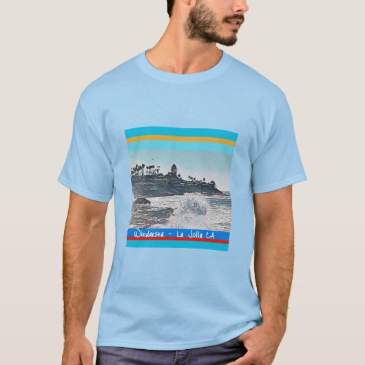 Windansea Beach La Jolla, CA T-Shirt (Vorderseite)