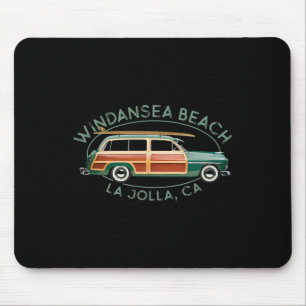 Windansea Beach, La Jolla, Kalifornien Vintage-Sur Mousepad