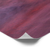 Windansea Beach Red Sunset Poster (Ecke)