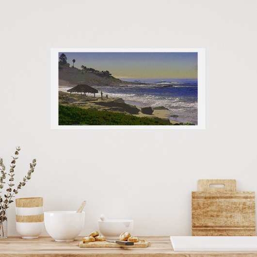 Windanseetextur Poster (Küche)