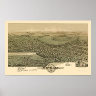 Windber, PA Panorama Karte - 1900 Poster