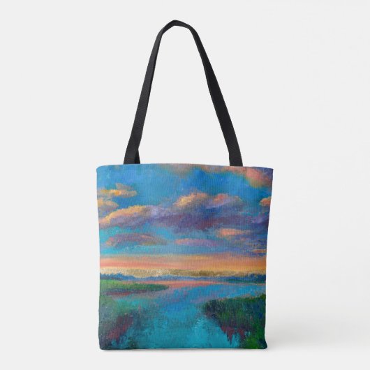 Windblown Cypress & Elkhorn Slough Locals Tote Tasche (Rückseite)