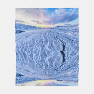 Windblown erste Spuren Fleecedecke
