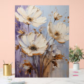Windblume - Impasto Floral Acrylschild (Hochzeit)