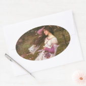 Windblumen Ovaler Aufkleber (Umschlag)