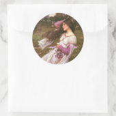 Windblumen Runder Aufkleber (Tasche)