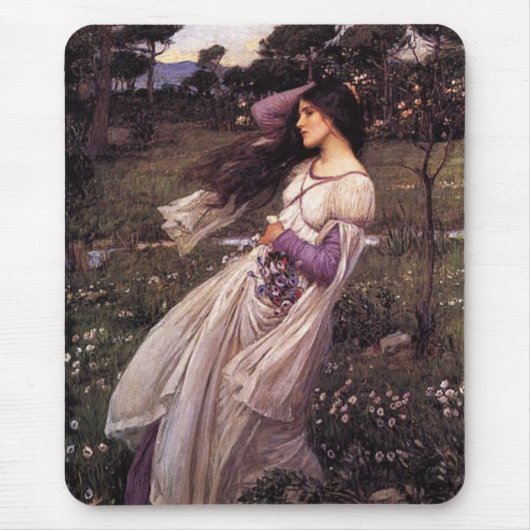 Windblumen-von John William Waterhouse, 1902 Mousepad (Vorne)
