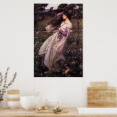 Windblumen-von John William Waterhouse, 1902 Poster (Küche)