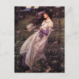 Windblumen-von John William Waterhouse, 1902 Postkarte
