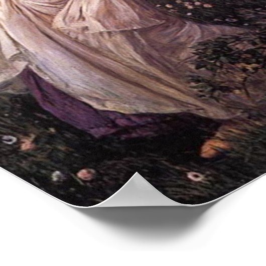 Windblumen von John William Waterhouse Decoupage Poster (Ecke)