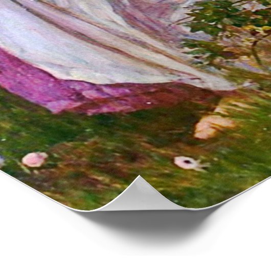 Windblumen von John William Waterhouse Poster (Ecke)