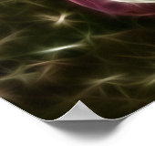 Windblumen Wasserhaus Fraktal Malerei Poster (Ecke)