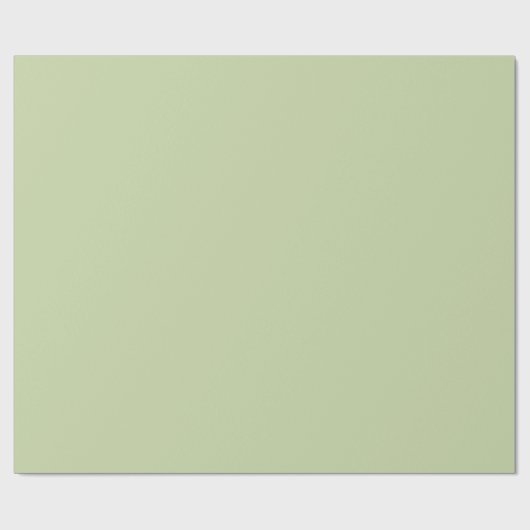 Windblumengrün Geschenkpapier (Flach)