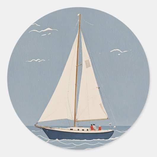 Windborne Wanderer Runder Aufkleber (Vorderseite)