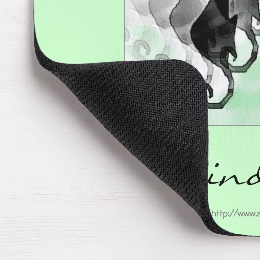 Windchime Haiku-Kunst Mousepad (Ecke)