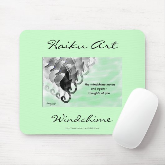 Windchime Haiku-Kunst Mousepad (Mit Mouse)