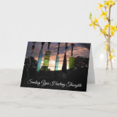 Windchimes Foto Zen Denken Sie an Sie Karte (Gelbe Blume)