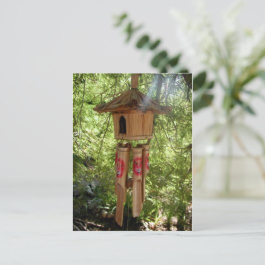 WINDCHIMES OF BAMBOO POSTKARTE (Stehend Vorderseite)