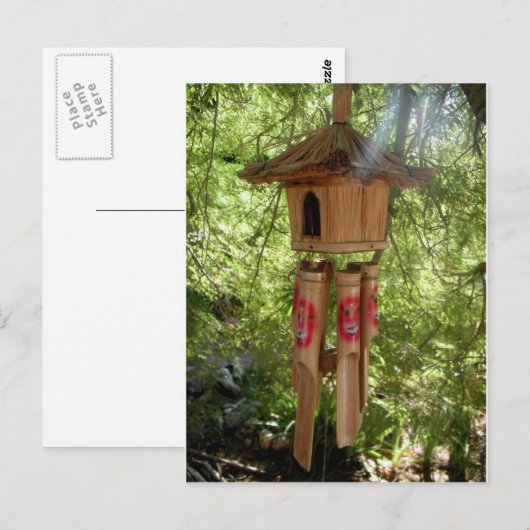 WINDCHIMES OF BAMBOO POSTKARTE (Vorne/Hinten)