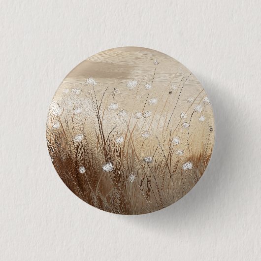 Winddurchwehte Wildblumen #1 Button (Vorderseite)