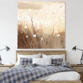 Winddurchwehte Wildblumen #1  Leinwanddruck (Insitu (Schlafzimmer))