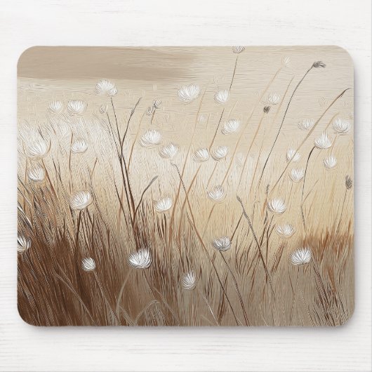 Winddurchwehte Wildblumen #1 Mousepad (Vorne)