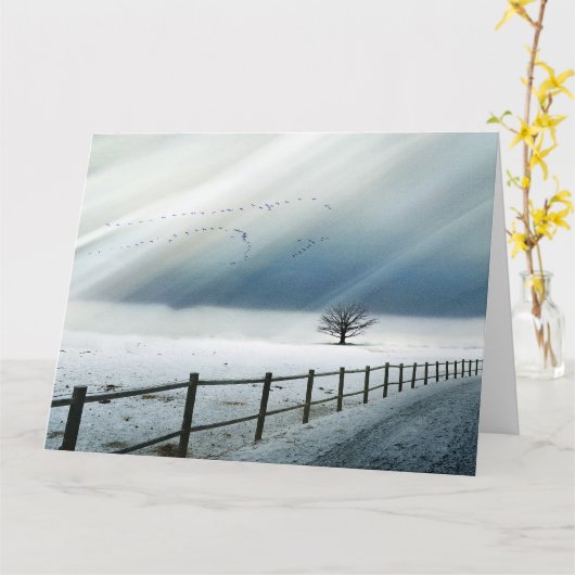 Winde der Einsamkeit Karte (Gelbe Blume)