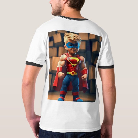 Winde des Powers: Sammlung von Superhero-T - Shirt (Schwarz voll)