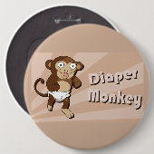 Windel-Affeknopf Button (Vorne & Hinten)