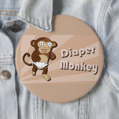 Windel-Affeknopf Button (Beispiel)