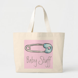 Windel-Button auf Rosa, Baby-Material-Tasche Jumbo Stoffbeutel
