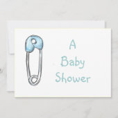 Windel-Button, Baby-Duschen-Einladung Einladung (Vorderseite)