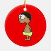 Windel-Junge Keramik Ornament (Hinten)