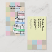Windel-Kuchen-Visitenkarten Visitenkarte (Vorne/Hinten)