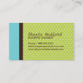 Windel-Kuchen-Visitenkarten Visitenkarte (Rückseite)