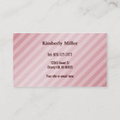 Windel-Kuchen-Visitenkarten Visitenkarte (Rückseite)