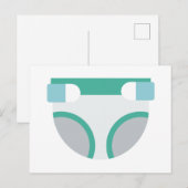 Windel Postkarte (Vorne/Hinten)