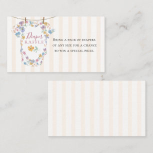 Windel-Raffel-Romer-Anzug Baby Shower Begleitkarte