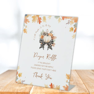 Windel-Raffel-Schild Kleiner Kürbis Herbst-Baby-Pa Sockelschild