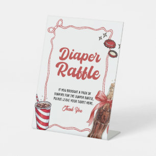 Windel-Raffle-Schild Sie platzt bald Sockelschild