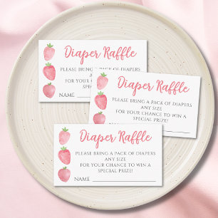 Windel-Raffle Strawberry-Baby-Party Begleitkarte