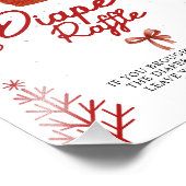 Windel-Raffle Winter-Santa-Schild Fotodruck (Ecke)
