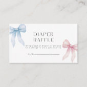 Windel-Raffle Zwillinge Geschlecht Enthüllung Rosa Begleitkarte (Vorderseite)