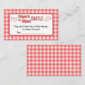 Windel- und Feuchttücher-Raffaelose Platzkarte (Vorne/Hinten)