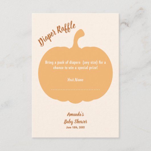 Windel-Windeln-Windeln Begleitkarte (Vorderseite)