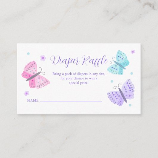 Windelblende Kinderdusche Begleitkarte (Vorderseite)