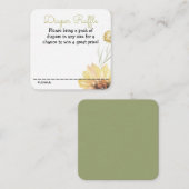 Windelblume Babyduschkarte Begleitkarte (Vorne/Hinten)