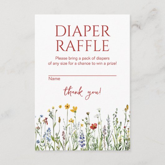 Windelblütendusche Begleitkarte (Vorderseite)